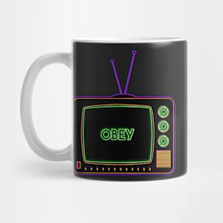 Retro TV | Obey | Pop Art Mug